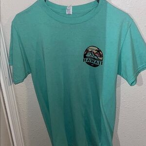 Jerzees Teal Hawaii Graphic Tee
